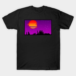 Synthwave Retro City T-Shirt